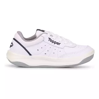 Zapatillas Topper X Forcer Kids Cuero Niños Nenas Escolares