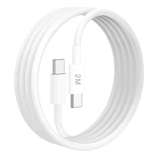 2m Cable Tipo C A Tipo C Usb Rápida Para iPhone 15 Y Samsung