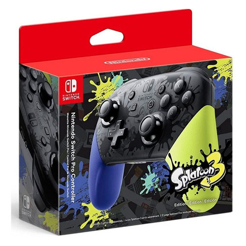 Joystick Pro Controller Nintendo Switch Edicion Splatoon 3 Color Azul