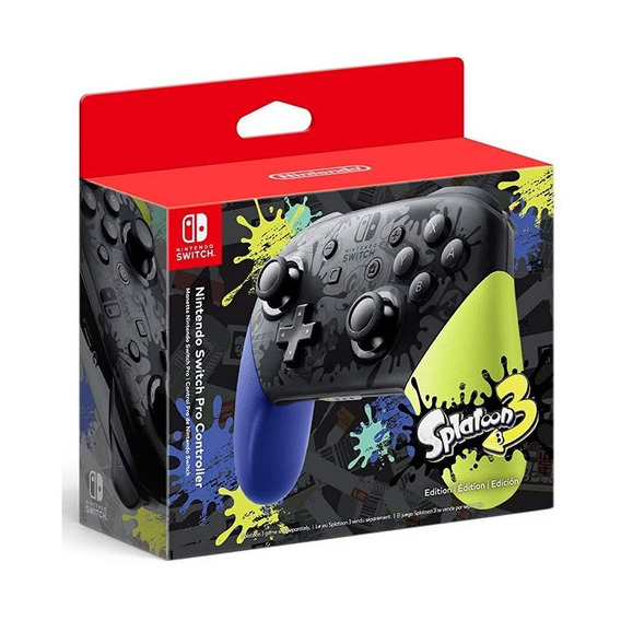 Joystick Pro Controller Nintendo Switch Edicion Splatoon 3 Color Azul