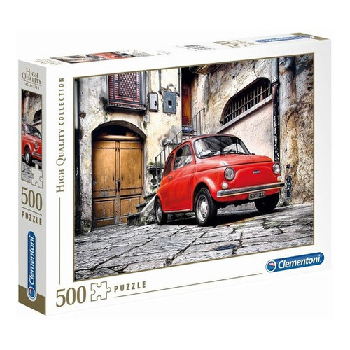Cinquecento 500 Vintage Fiat Italia Rompecabezas 500 Piezas Clementoni