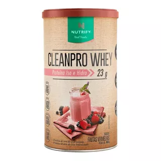 Cleanpro Whey Protein Frutas Vermelhas 450g - Nutrify
