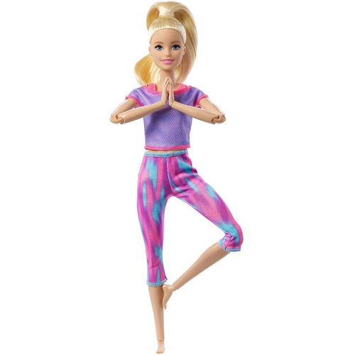 Barbie Movimientos Divertidos Rubia Articulada Yoga Made Mov