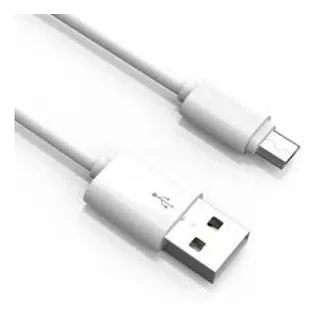 Cable De Datos Usb A Micro Usb 2 Metros Carga Celular Color Blanco