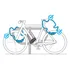 Candado con contraseña para bicicleta 120 Btwin, color negro