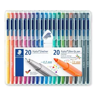 Canetas Triplus Fineliner E Color Mix & Match Staedtler C/ 4