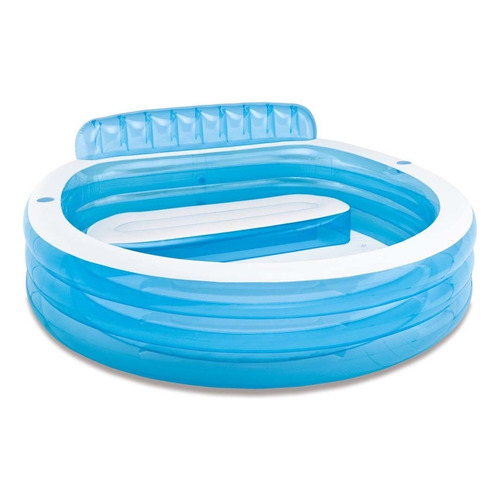 Alberca inflable circular Intex Swim Center 57190 640L blanca y azul