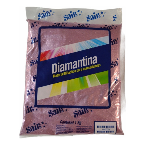 Diamantina Fina Saira 1 Kilo Color Rosa