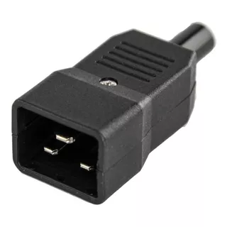 Conector Ficha C20 Macho 3 Pin 16a 250v Lujos Ups Cable Htec