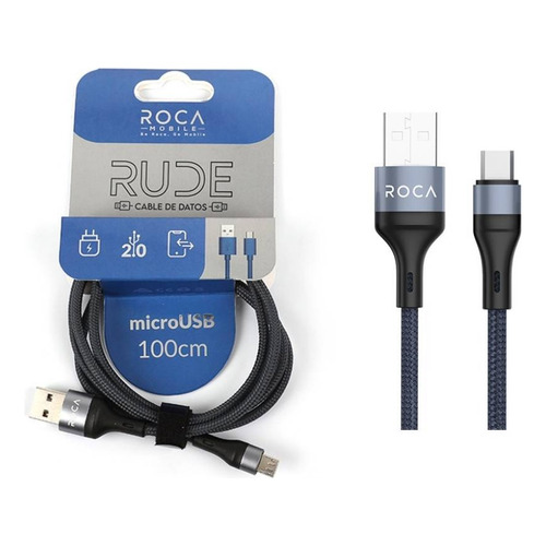 Cable Micro Usb Roca Rude 1 Metro 3a Nnet