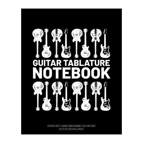Libro: Cuaderno De Tablaturas De Guitarra: Diagramas De En Y