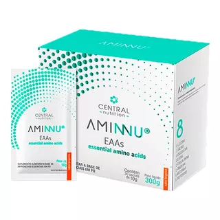 Aminnu Eaas 30 Sachês 10g Central Nutrition Sabor Tangerina