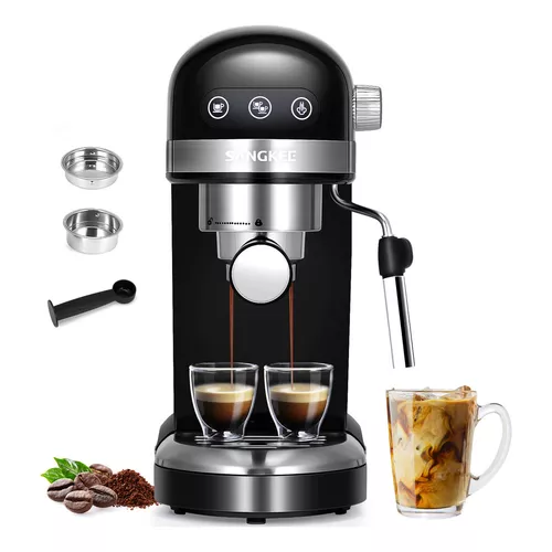 Comprar Cafetera semiautomática pequeña para el hogar, Café Americano por  goteo, doble taza, Moka automática