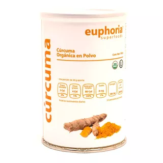 Cúrcuma Euphoria Superfoods Orgánico En Polvo 100g