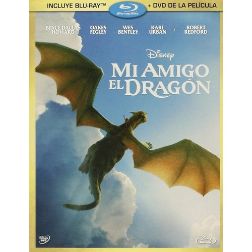 Mi Amigo El Dragon Blu Ray +  Dvd Slipcover Walt Disney  