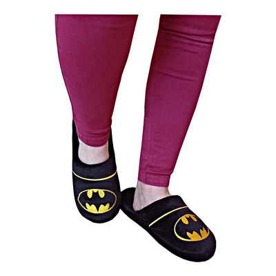 Pantufla Batman Bordada Antideslizante 