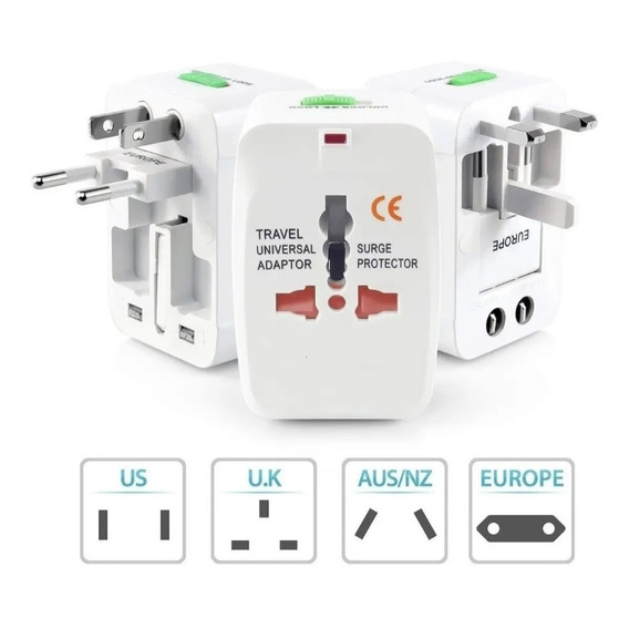 Adaptador Enchufe Universal De Viajero Internacional