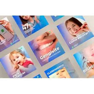 Pack Para Dentistas, Canva + Psd, 550 Artes Para Odontologia