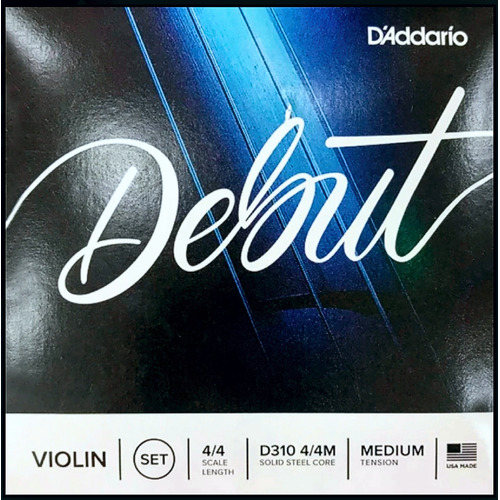 Cordatura Daddario D310 4/4m Para Violín Serie Debut