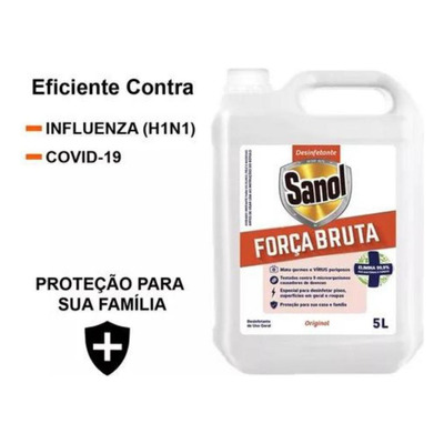 Desinfetante Bactericida Sanol Força Bruta 5 Litros