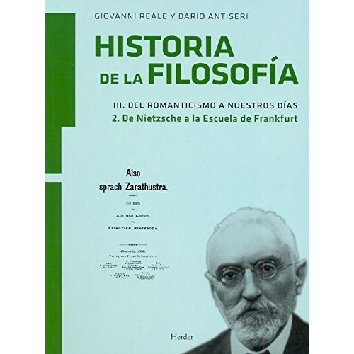 Historia De La Filosofãâa Iii. Del Romanticismo A Nuestros Dãâas, De Reale, Giovanni. Herder Editorial, Tapa Blanda En Español