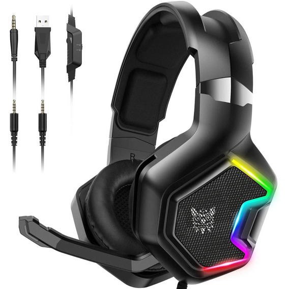 Audifonos K10 Progamer Xbox Ps4 Diadema Con Micrófono Led Rg