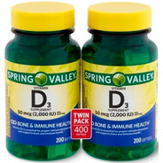 Vitamina D3 | Mega Pack | 2000 Ui | 50 Mg | 400 Softgels