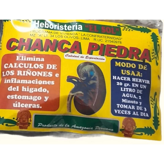 Chancapiedra Te Infusion De Hierba Peruana .1 Paquete 