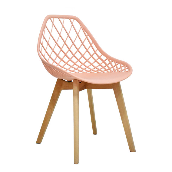 Silla De Diseño Turia Rosa Salmon Bonno