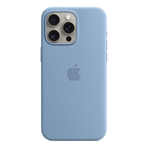Apple MagSafe funda silicona iPhone 15 Pro Max color azul invierno