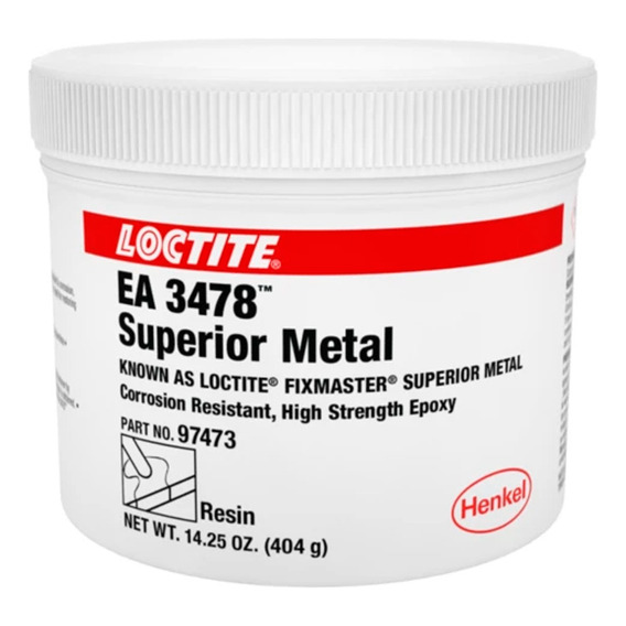 Superior Metal Epoxico Gris 14.25 Oz Loctite Ea 3478  