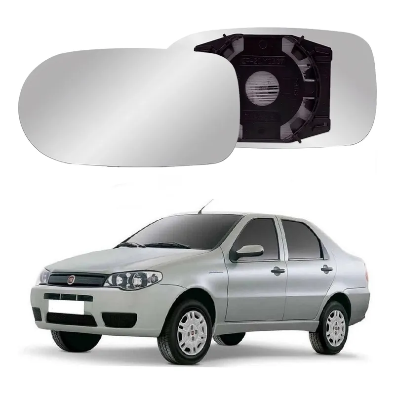Lente Retrovisor Direito Siena 1.4 2005 A 2010