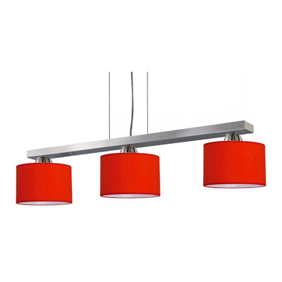 Lampara Colgante 3 Luces Acero Apto Led Moderno Envio 