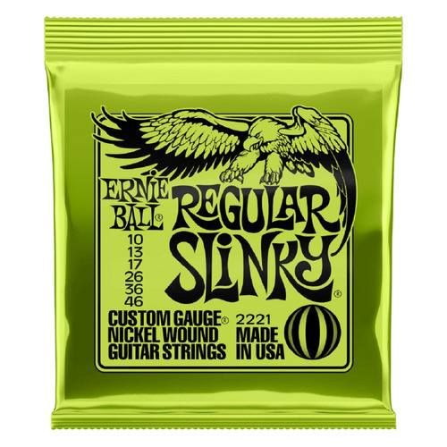 Encordado Ernie Ball 010 Guitarra Eléctrica 2221 Slinky Cuer