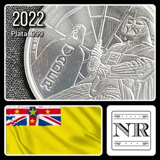 Niue - 2 Dolares - Año 2022 - Darth Vader - Ag Onza .999