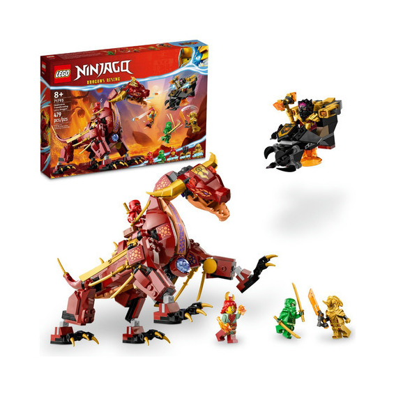 Kit Lego Ninjago 71793 Dragón De Lava Transformable 479 Pz