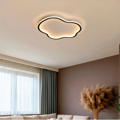 Lámpara De Techo Decloud Luz Blanco Cálido Negro