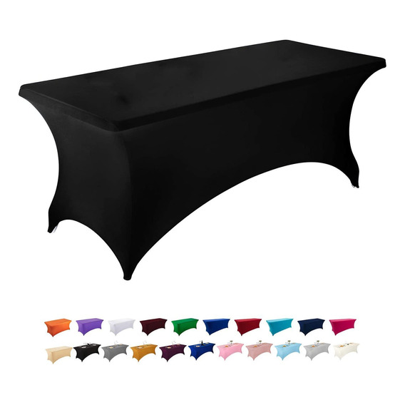 Funda De Mantel Tela Spandex Mesa 8ft 244x76x76cm Evento