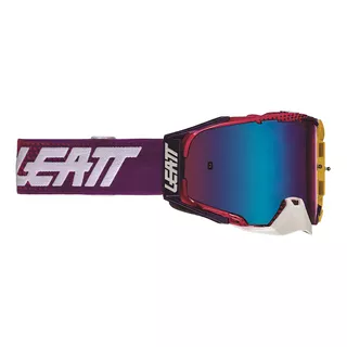 Óculos Motocross Leatt Velocity 6.5 Iriz Cor Da Armação United Roxo Rosa Amarelo