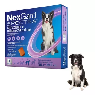 Nexgard Spectra Antipulgas Cães 15,1 A 30kg 1 Tablet