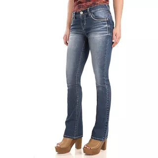 Wallflower Jeans Mujer Clásicos Recto Bolsillo Elástico Plus
