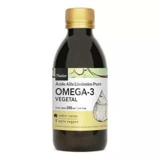 Omega 3 Vegetal Apto Vegano 250 Ml- Natier