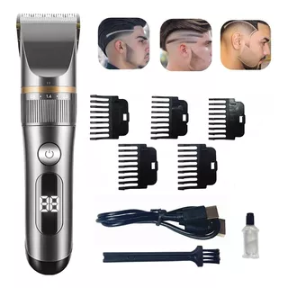 Set Maquina Corte De Pelo Y Trimmer Desvellador Recargable