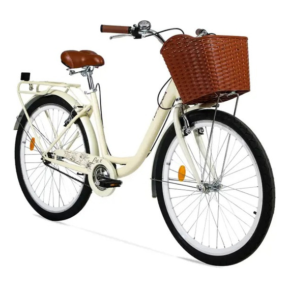 Bicicleta Paseo Mujer Urbana R26 1v Topmega Lux 