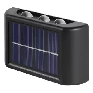 Luminária Arandela Muro Parede Externa Luz Solar Led 6 Focos