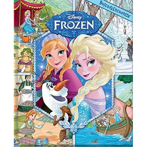 Frozen Busca Y Encuentra, De Disney. Editorial Publications International, Tapa Tapa Blanda En Español