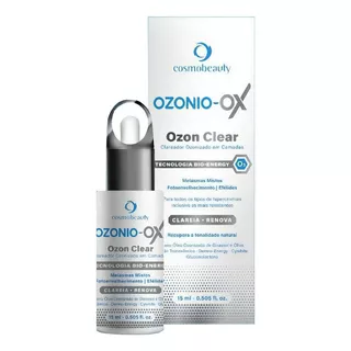 Ozonio Ox Ozon Clear Clareador De Melasma Cosmobeauty 15ml Momento De Aplicação Noite Tipo De Pele Normal