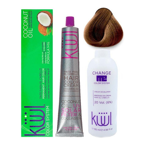 Kit Kit Kuul  Tinte tono 8.11 rubio claro cenizo intenso para cabello