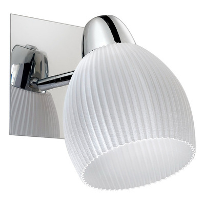 Aplique 1 Luz Bella Movil Acero Cromo 3d Apto Led E27  