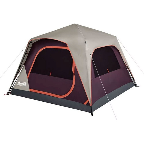 Carpa Coleman Skylodge 12 Personas Armado Instantáneo Color Bordó